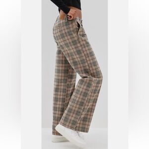 American Eagle Outfitters Plaid Wide Leg Pants